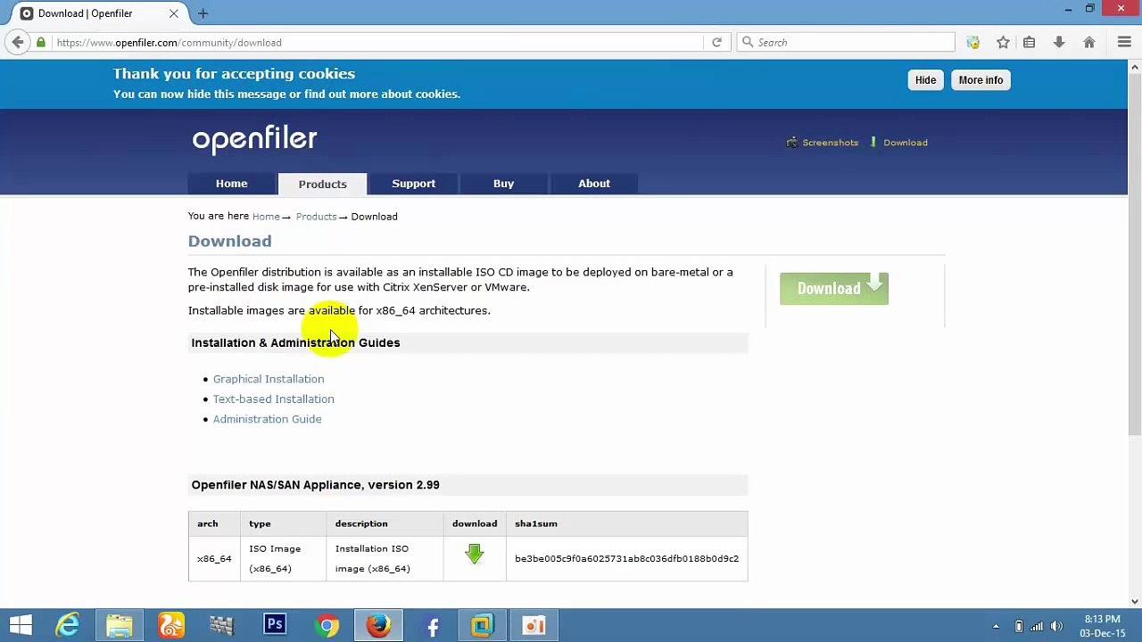 openfiler installation and configuration