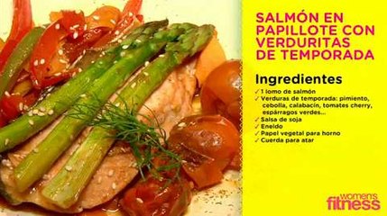 Receta Salmón en Papillote con Verduritas de Temporada