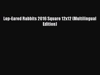 [PDF Download] Lop-Eared Rabbits 2016 Square 12x12 (Multilingual Edition) [Download] Full Ebook