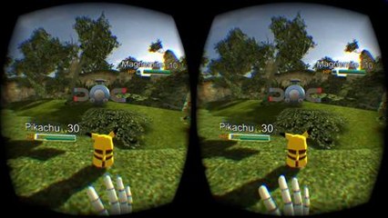 Pokemon in Virtual Reality! Gameplay of Pokemon VR for Oculus Rift, Leap Motion, and Voice Attack