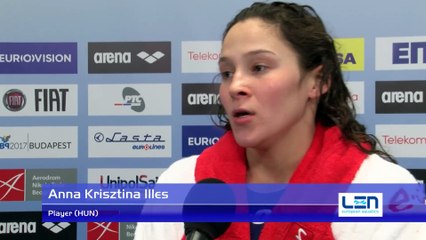 Interviews after Hungary won by 11:10 against Russia – Women Preliminary, Belgrade 2016 European Championships