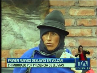 Altas probabilidades de nuevos deslaves en el volcán Chimborazo