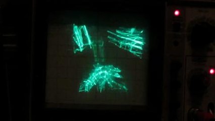 Quake on an oscilloscope