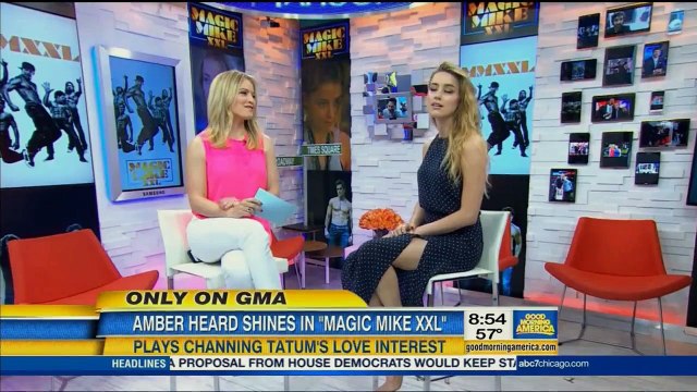 Amber Heard Good Morning America Interview | LIVE 7 1 15