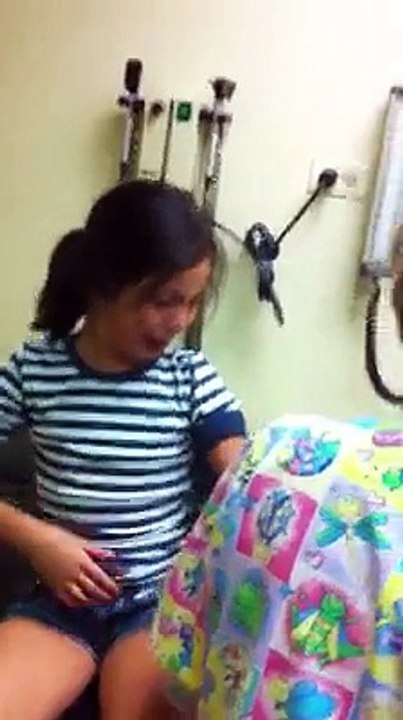 The Girl -> that he deserves an oscar for his reaction to his vaccines -> Oscar Winning Acting