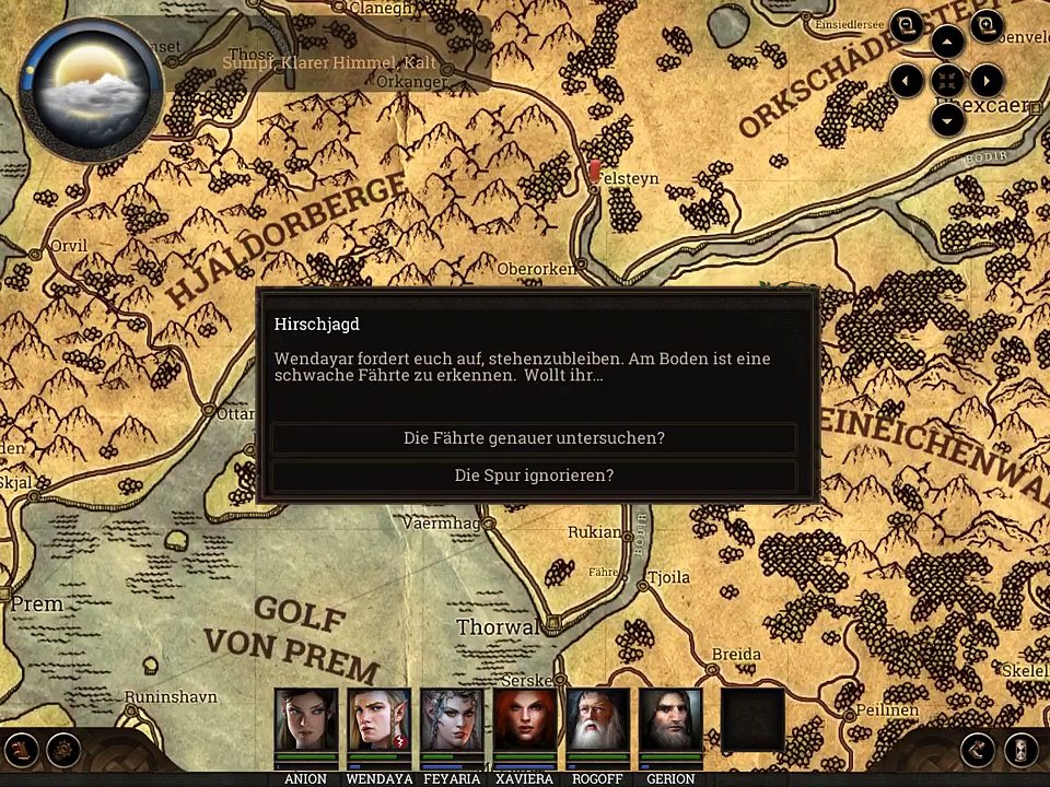 Schicksalsklinge: hirschjagd - 3d-animation (originalspiel)