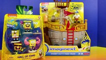 Imaginext Spongebob Out of Water Krabby Patty Food Truck & Hall of Fame Figurine Set