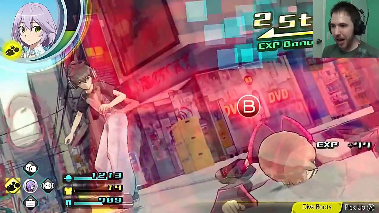 STRIPPING WITH MY SEXY NEPTUNE BODY PILLOW - Ep 7 - Akiba's Trip Undead and Undressed