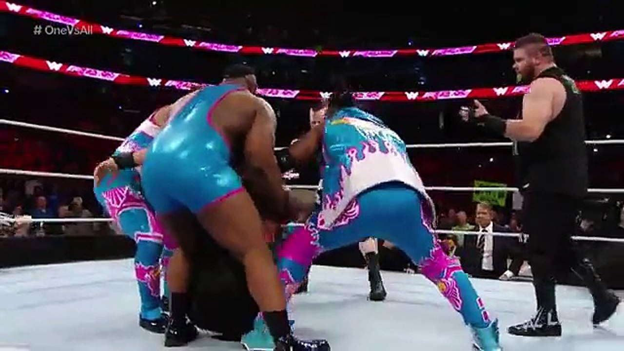 Roman Reigns competes in a -One vs. All- Match- Raw, January 11, 2016