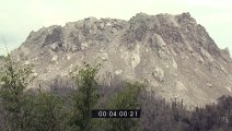 Paluweh Volcano Earthquakes, Rock Falls B-roll Stock Footage Screener Indonesia, 1920x1080 30p Biggest Earthquakes