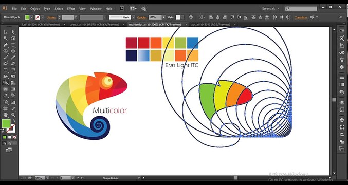 Professional Logo Design - Adobe Illustrator cc (Multicolor)
