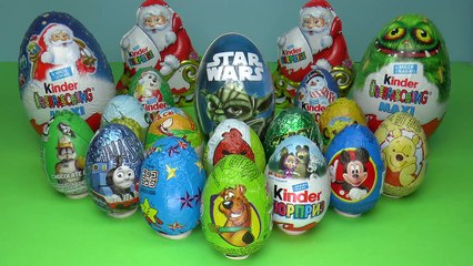 Download Video: 20 Surprise eggs, Kinder Maxi Маша и Медведь Kinder Surprise Mickey Mouse Surprise egg