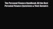 Read The Personal Finance Handbook: All the Best Personal Finance Questions & Their Answers