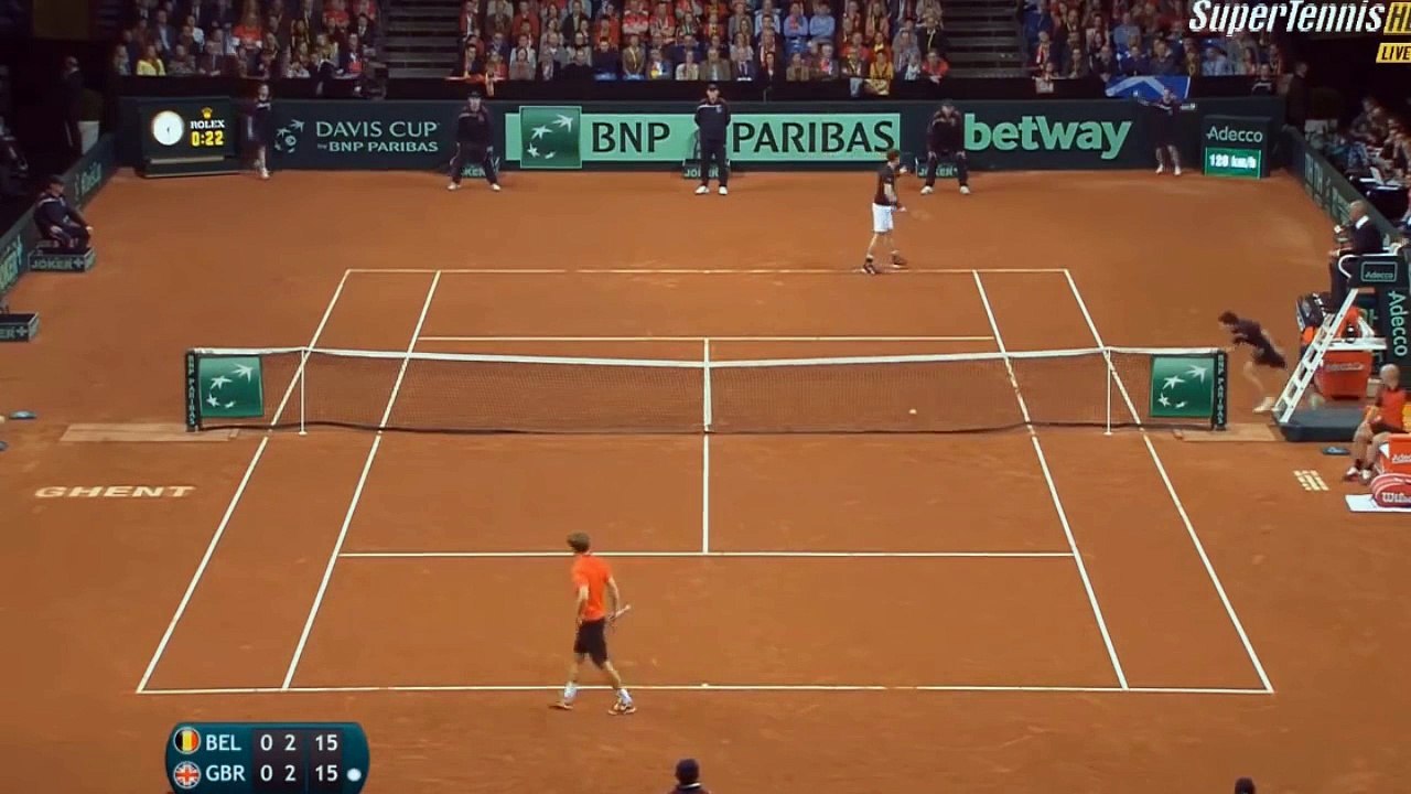 Andy Murray vs David Goffin Highlights ᴴᴰ Davis Сup 2015