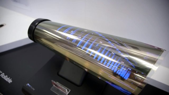 CES 2016: LGs bendy roll-up OLED screen - BBC News
