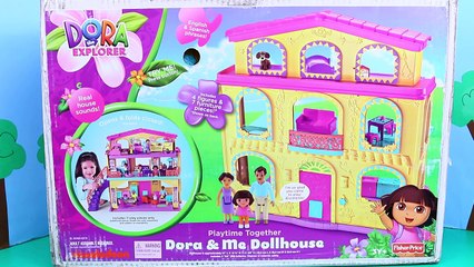 Télécharger la video: DORA THE EXPLORER Surprise Eggs Dora & Me Dollhouse + Play Doh Eggs Barbie Furniture