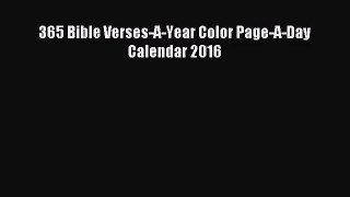 [PDF Download] 365 Bible Verses-A-Year Color Page-A-Day Calendar 2016 [Download] Online