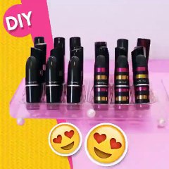 How to make a lipsticks port using a quail egg carton