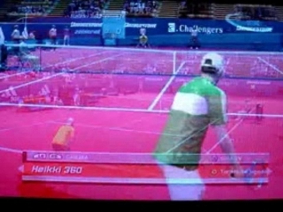 Virtua Tennis 3 amazing ace with Andy Roddick