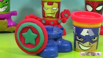 Pâte à modeler Play doh Can heads Spiderman Bouffon Vert Iron Man Captain America