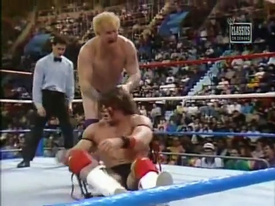 Ultimate Warrior vs King Harley Race   SuperStars Feb 20th, 1988