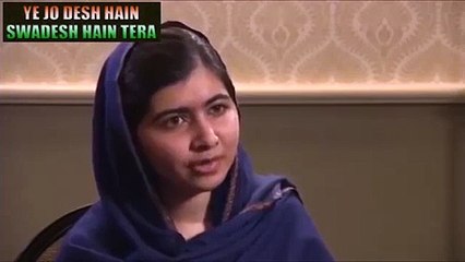 Malala said In Pakistani school Children has taught as India is our enemy and China is Friend - Video Dailymotion_2