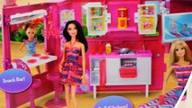 Barbie Glam Camper Swimming Pool Kitchen TV Bathroom Beds and Ariel Doll Fun Toys Review