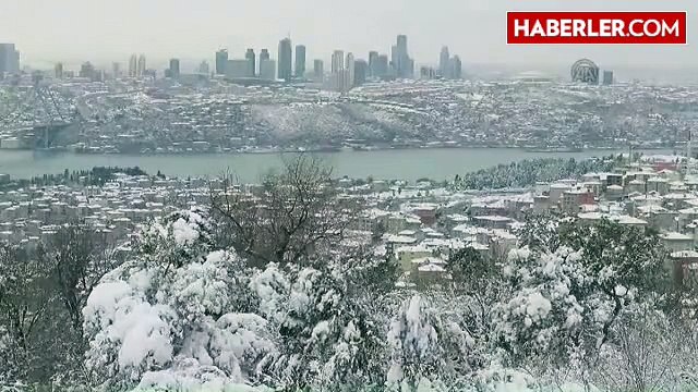 Çamlıca Tepesi'nden Kar Manzarası - İstanbul