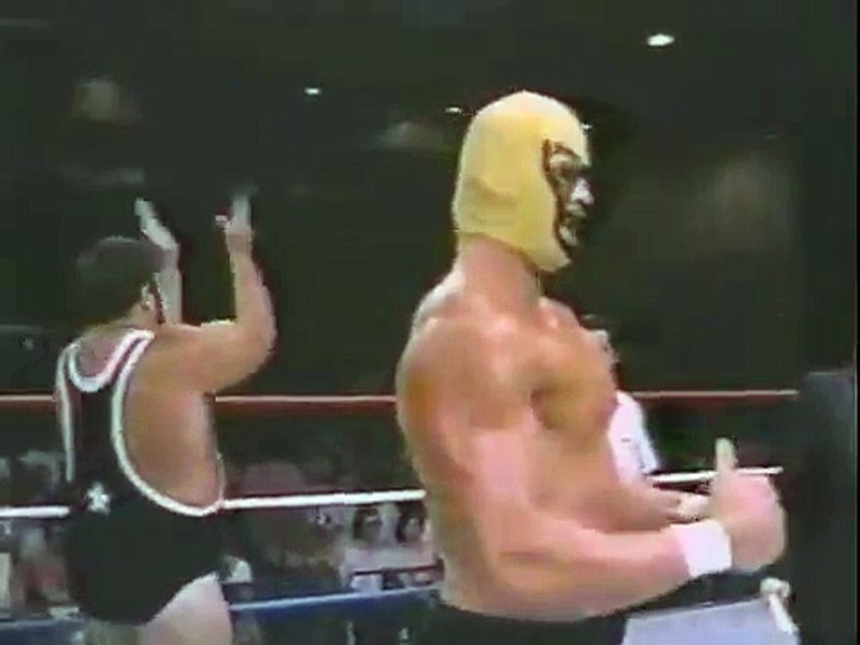 Tony Atlas & George Wells in action   Championship Wrestling Aug 24th, 1985