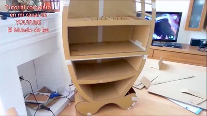 With a few cardboard boxes you can do this piece of furniture of jumbo size child