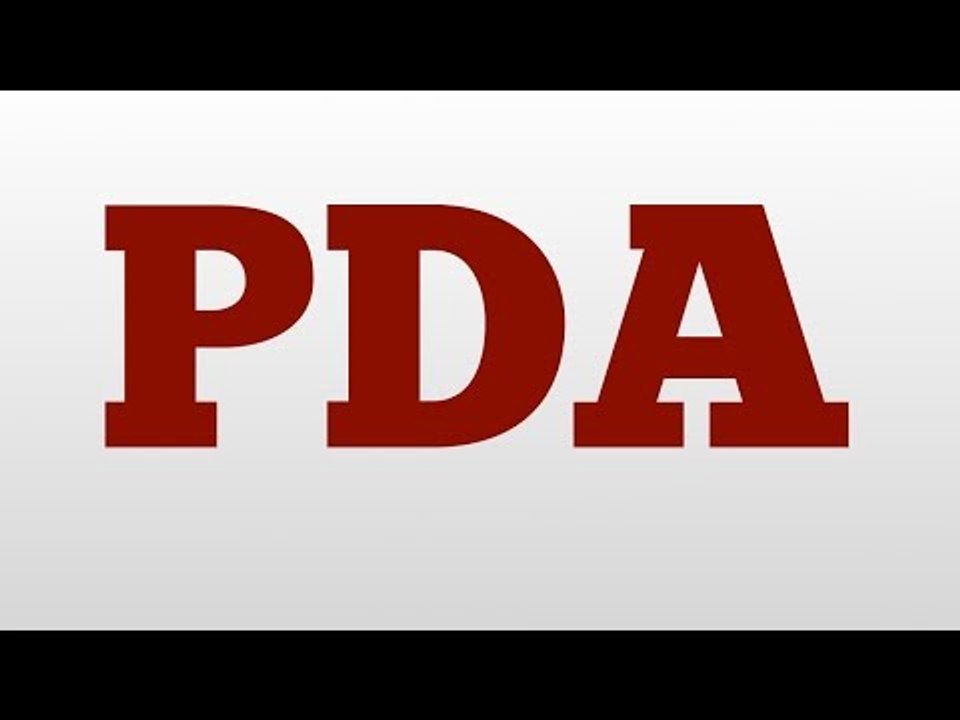 PDA meaning and pronunciation