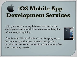 iOS app development by GirnarSoft