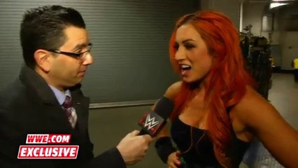Is Becky Lynch the new dirtiest player in the game Raw Fallout, January 18, 2015