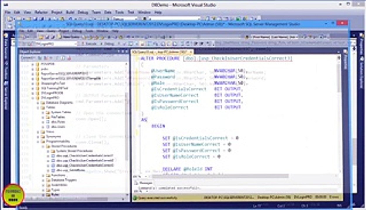 6.C# Database Programming In Urdu - ExecuteNonQuery() & OUTPUT Parameters - uploaded by oyestontech.com