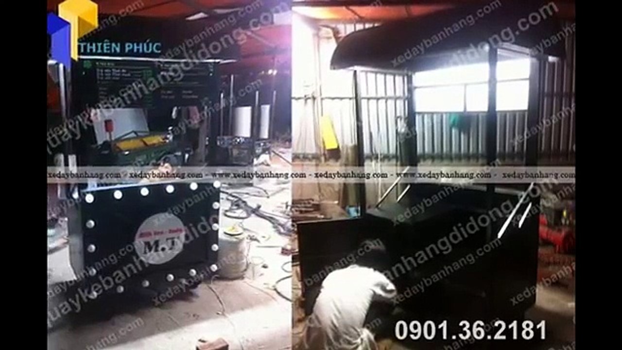 nhan san xuat xe ban ca phe di dong - nhan san xuat xe ban tra sua luu dong