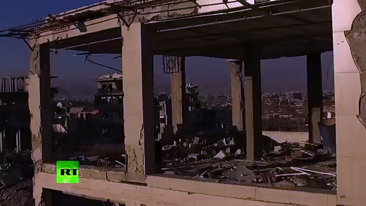 Concrete Wasteland: Drone buzzes devastated Damascus neighborhood (News World)