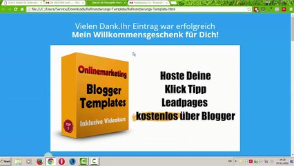 Blogspot Template Landingpage selber erstellen 2016
