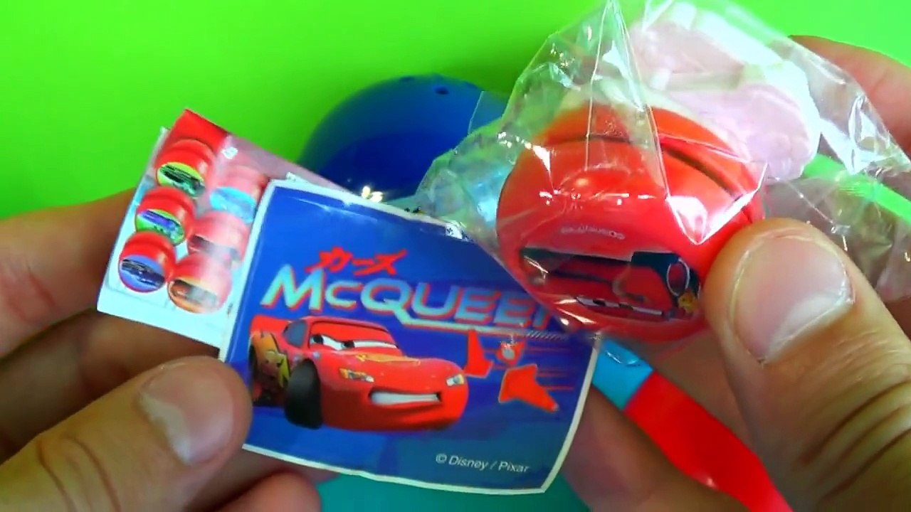 MARVEL Spider Man egg surprise Disney PIXAR Cars surprise egg SEGA SONIC egg surprise!