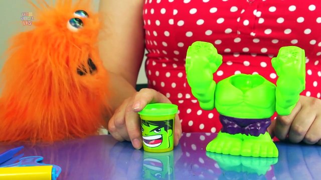 PLAY-DOH FUN! Hulk Smash! Lets Make Hulks Head From Play Doh Avenger