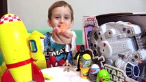 Thor Abre Ovos Supresas Peppa Pig George Massinha Play Doh Star Wars Snowspeeder Brinquedo