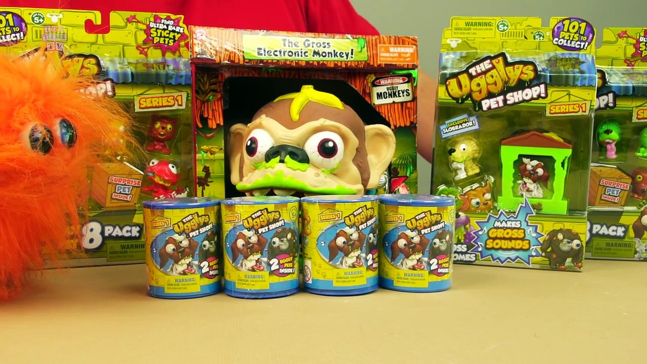 THE UGGLYS PET SHOP SERIES 1 TOY SURPRISE UNBOXING ULTRA RARE AND LIMITED EDITION GROSS MONKEY TOYS