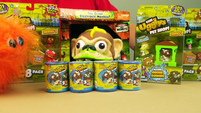 THE UGGLYS PET SHOP SERIES 1 TOY SURPRISE UNBOXING ULTRA RARE AND LIMITED EDITION GROSS MONKEY TOYS