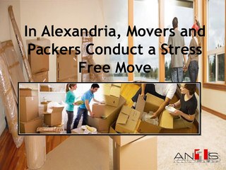 In Alexandria, Movers and Packers Conduct a Stress Free Move