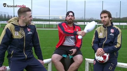 Calum and Mathieu perform awesome trick shots with the Dudes