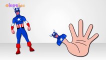 Finger Family Rhymes Spiderman Ironman 3D Cartoons Hulk Captain America Children Nursery R