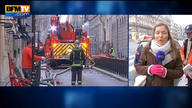60 pompiers tentent de maîtriser l'incendie du Ritz