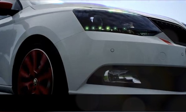Skoda Fabia Red & Grey, ¡así luce en movimiento!
