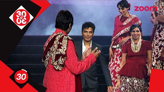 Amitabh Bachchan walks the ramp for Vikram Phadnis-Bollywood News-#TMT