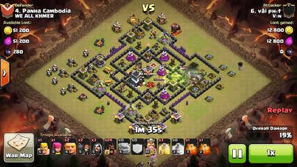 Clash of Clans - Clan Wars - Von vs. We ALL KHMER