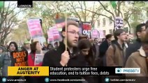 British university students protest education policies